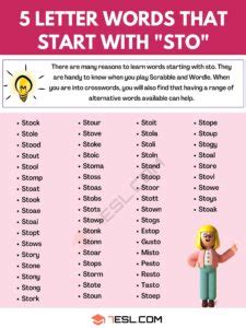 5 letter word starting sto|5 Letter Words that start with STO (STO